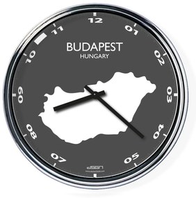 Kancelárske nástenné hodiny: Budapest,  Výber farieb Tmavé