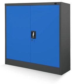 JAN NOWAK Kovová spisová skrinka model BEATA 900x930x400, antracitovo-modrá