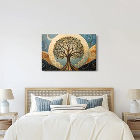 Obraz – Strom života a špirály (90x60 cm)