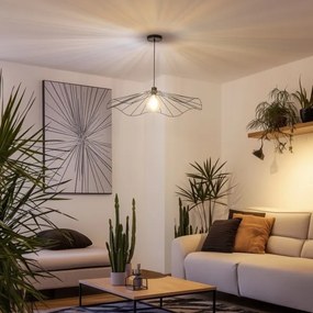 Brilagi - LED závesné svietidlo na lanku CERIA WIRE 1xE27/40W/230V Ø 80 cm čierna