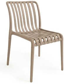 Plastová stolička TREGO, béžová