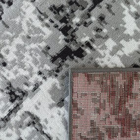 DY Sivo-čierny koberec s mramorovým vzorom Soho 18 Rozmer: 80x150 cm