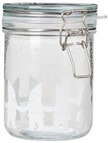 Ib Laursen Sklenená dóza s patentom Santa's Helpers 700 ml