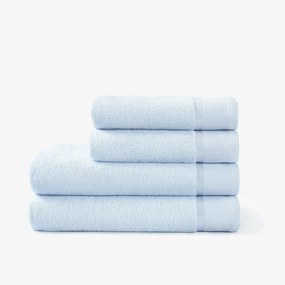 Goldea bavlnený froté uterák / osuška soft - svetlo modrý 70 x 140 cm
