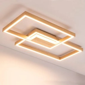 Spot-Light 91405274 - stmievateľné LED svietidlo RAMME LED/48W/230V + diaľkové ovládanie, matný dub