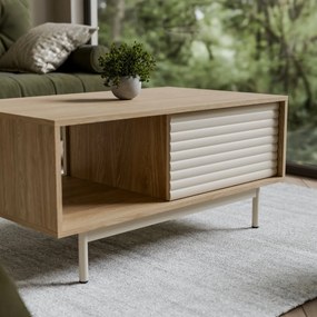 KONFERENČNÝ STOLÍK CELESTINO DUB + KAŠMÍR 100 cm