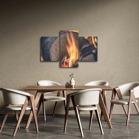 Obraz horiaceho dreva (90x60 cm)
