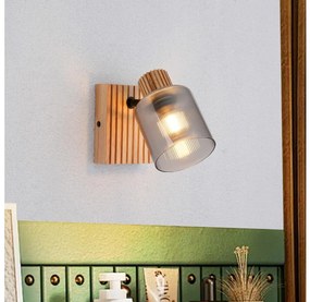 Brilagi - Nástenné bodové svietidlo HYGGE 1xE14/15W/230V kaučukovník/dymová