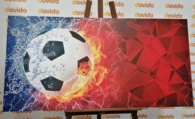 Obraz futbalová lopta - 100x50