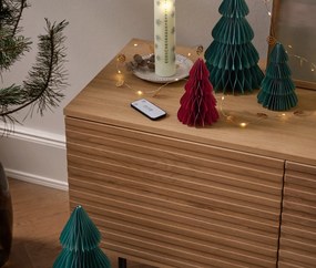 Svetelná reťaz s LED mikrodiódami, jedľové šišky