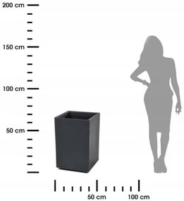 Kvetináč Betonic 60x40 cm antracit