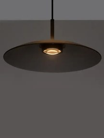 LED čierno-dymový dizajnový luster Polifemo 40