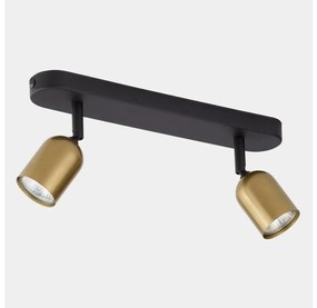 Bodové svietidlo TOP 2xGU10/10W/230V zlatá/čierna