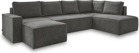 XXXLutz SEDACIA SÚPRAVA, textil, tmavosivá MID.YOU - Sedačky - 001454003624