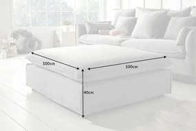 Taburetka Heaven 100cm sivá bielizeň