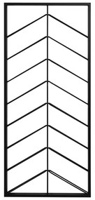 Čierny nástenný kovový regál na víno počet fliaš 16 70x160x6 cm Malbeo – Light &amp; Living