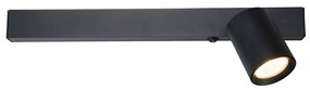 Nástenné svietidlo Magnet Right, 1x čierne kovové tienidlo + 1x LED 5W, b