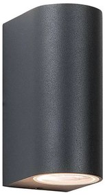 Zambelis E122 - Vonkajšie nástenné svietidlo 2xGU10/15W/230V IP54 antracit