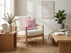 Obliečka na vankúš CHERRIES 45x45 cm, ružová