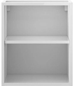 Mexen Box-A, otvorená skrinka s policou 40 cm, lesklá biela, 91AX2-0400-470-0-00