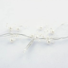 DECOLED LED světelný řetěz na baterie, bílé perly, teple bílá, 10 diod, 1,3 m