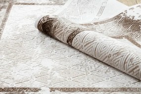 Koberec AKRYL VALS 0W1738 C56 54 Ramka marmur béžový / slonia kosť