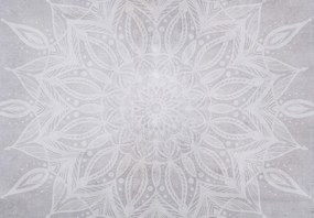 Fototapeta - Mandala na betónovej stene (147x102 cm)
