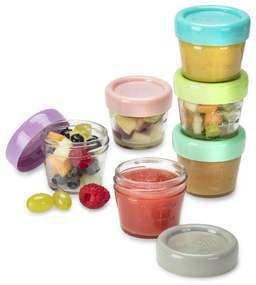 Sklenené dózičky na potraviny 118 ml - 6 ks