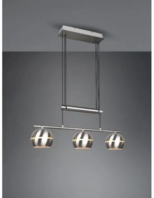 Trio - Luster na lanku FLETCHER 3xE14/40W/230V matný chróm