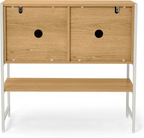 Detský komoda »GRADE« s posuvnými dverami, vzhľad dreva