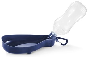 Fľaša na pitie pre psy so zabudovanou miskou