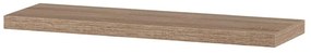 Polička nástenná 90 cm, MDF, 3D dekor dub sonoma, baleno v ochranej fólii - P-013 SON1