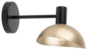 Sigma Nástenná lampa ARTIS 1xE14/40W/230V čierna/zlatá SI0306