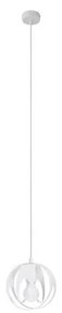 Sollux SL.1083 - Luster na lanku TULOS 1xE27/60W/230V biela