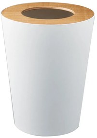 Biely odpadkový kôš YAMAZAKI Rin Round
