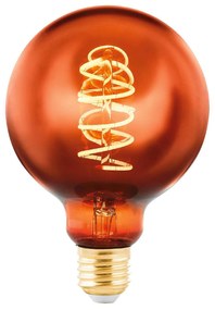 LED globe E27 G95 4W filament 2 000K medená