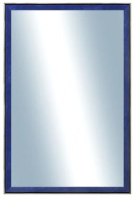 DANTIK - Zrkadlo v rámu, rozmer s rámom 40x60 cm z lišty Inclinata colori modrá (3139)