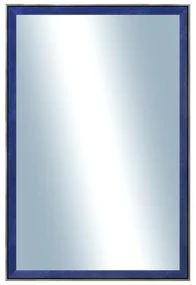 DANTIK - Zrkadlo v rámu, rozmer s rámom 40x60 cm z lišty Inclinata colori modrá (3139)