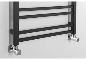 Sapho - Kúpeľňový radiátor METRO DOS 476W/230V 55x143 cm matná čierna