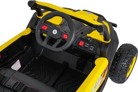 Elektrické autíčko Buggy Madman UTV-MX žlté