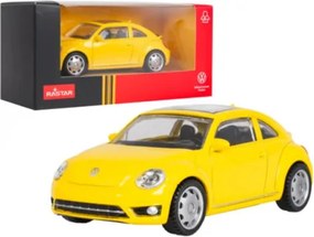 Model auta Volkswagen Beetle 1:43 RASTAR žlté