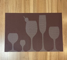 Podložka Deluxe pod tanier food hnedá 35x45cm