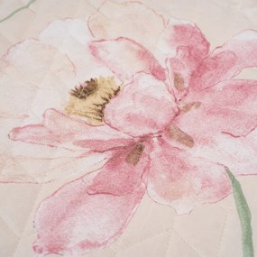 4Home Prehoz na posteľ Pink romance, 220 x 240 cm + 2x 40 x 40 cm