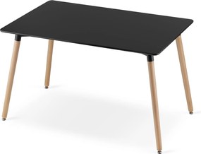 AKCIA Čierny jedálenský stôl ADRIA 120x80 cm II. akosť