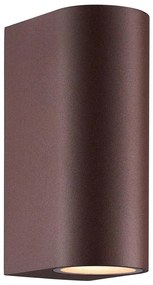 Nordlux - Vonkajšie nástenné svietidlo DION 2xGU10/25W/230V IP44 rezavá NX0525