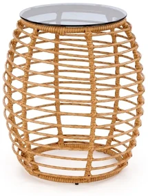 Konferenčný stolík Barrel, ratan