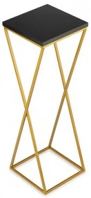 Stojan na kvety LOFT 70x24 cm zlatá/čierna