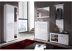 Sconto Predsieňová skriňa FELINO biela/vysoký lesk