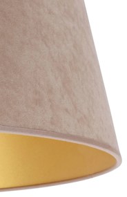Tienidlo na lampu Cone výška 22,5 cm, béžová/zlatá