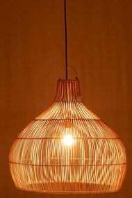 Závesné prírodné ratanové tienidlo Pear shape - Ø 83 * 76 cm / E27